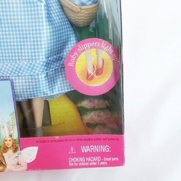 Last Chance NIB Barbie Wizard of Oz Talking Dorothy Doll, Ruby Slippers Light Up - Picture 4 of 9